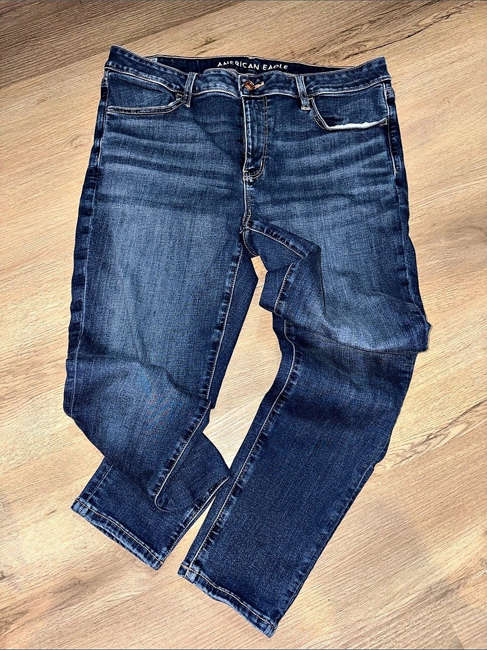 American Eagle Next Level Stretch Jegging Blue Size 14 short